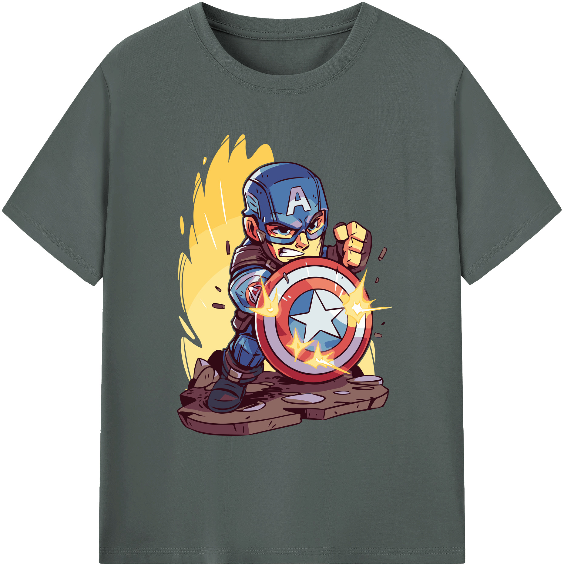 （画像用） アベンジャーズ The Avengers 綿100％ メンズ半袖Tシャツ｜肌触りやわらか＆通気性